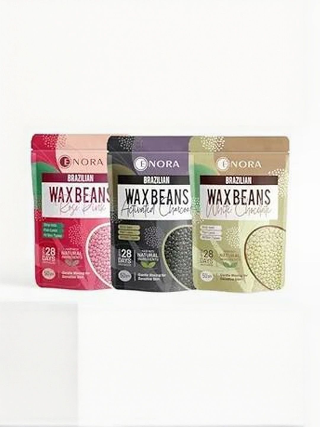 ENORA Set Of 3 Charcoal, Rose Pink & White Chocolate Wax Beans - 100 g Each-picture-20