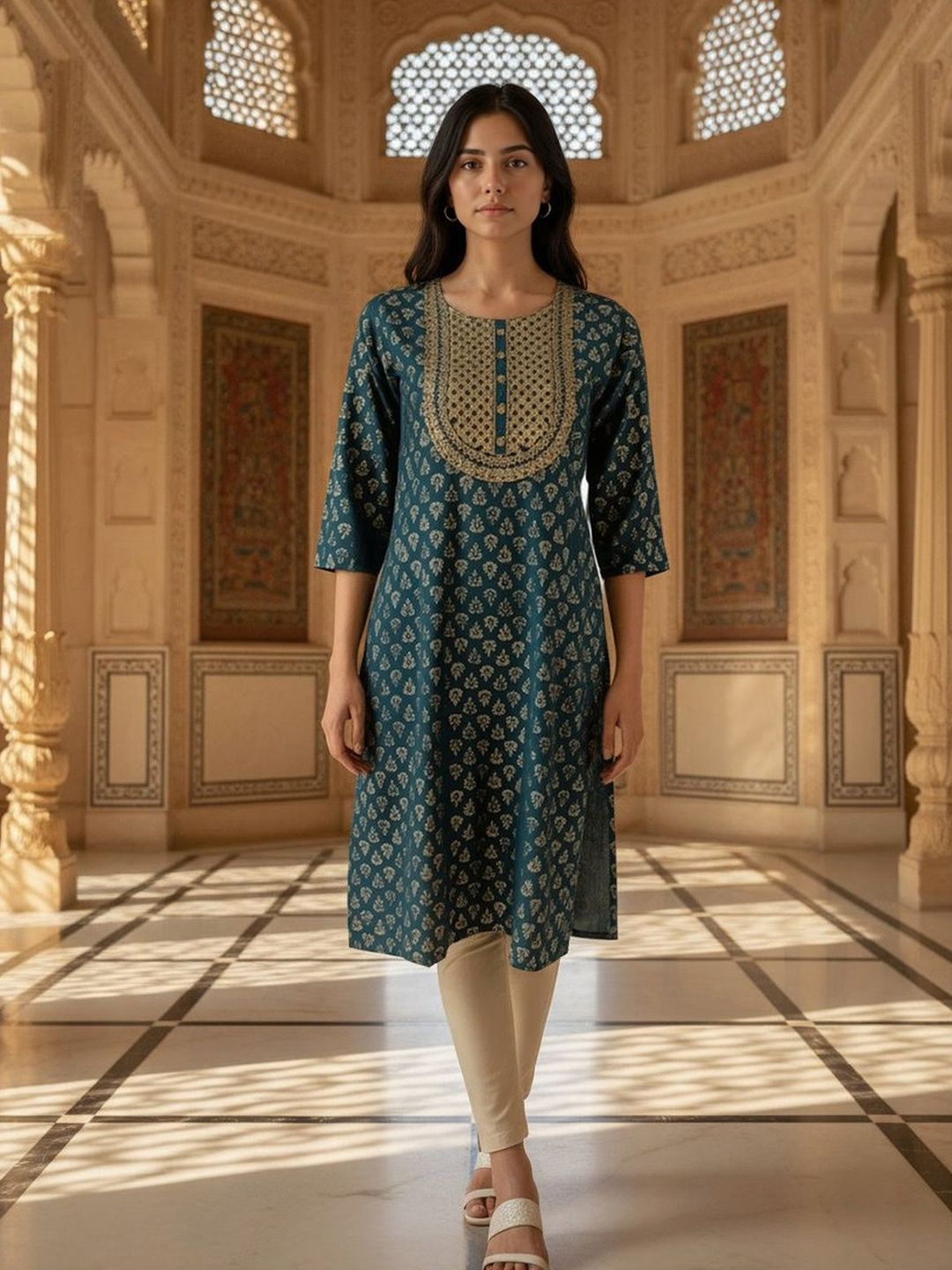 Rangita Women Ethnic Motifs Embroidered Kurta-picture-16