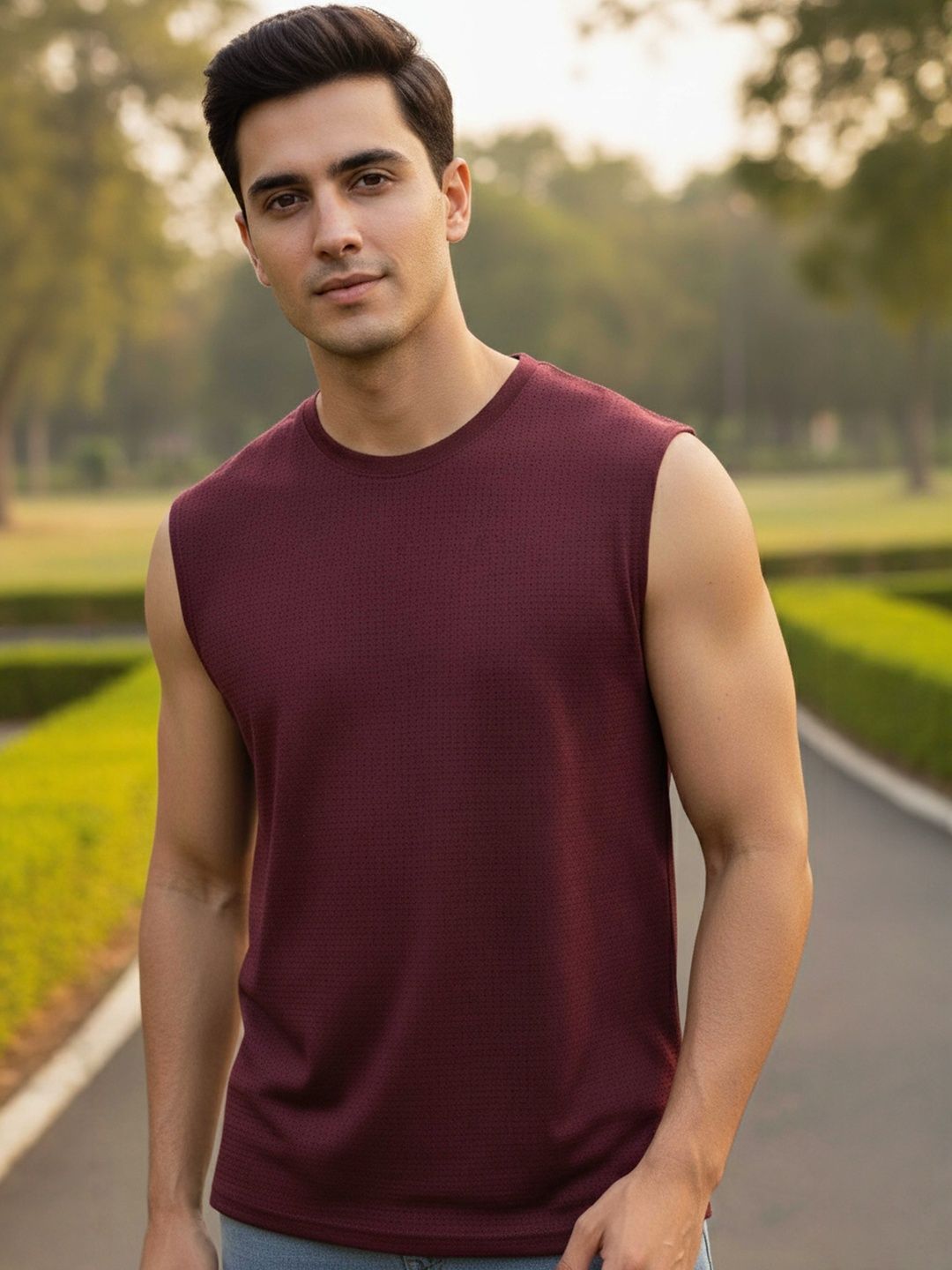 Moda Rapido Round Neck Sleeveless Regular Fit T-shirt-image-29