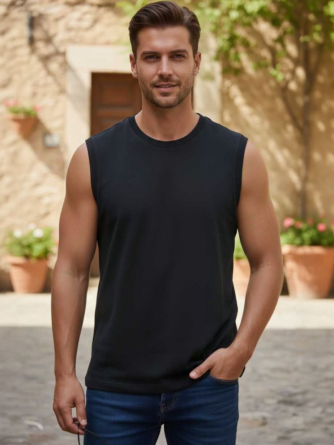 Moda Rapido Round Neck Sleeveless Regular Fit T-shirt-image-14