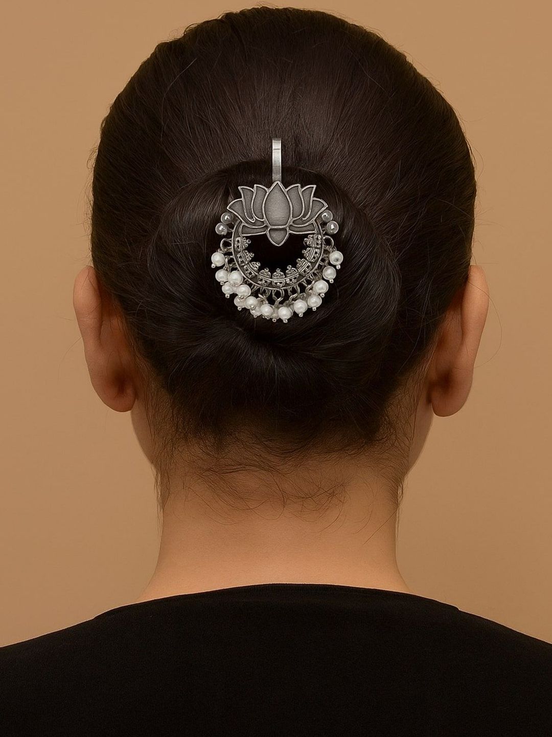 FIROZA Women Chandphool Bumpit Hair Pin