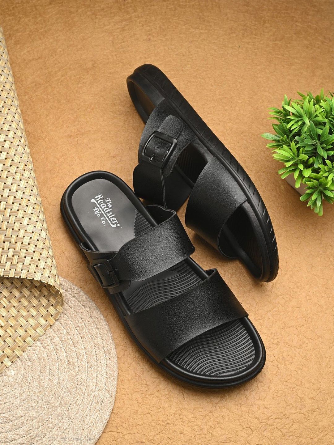 The Roadster Lifestyle Co. Men Slip-On Double Strap Comfort Sandals-image-33