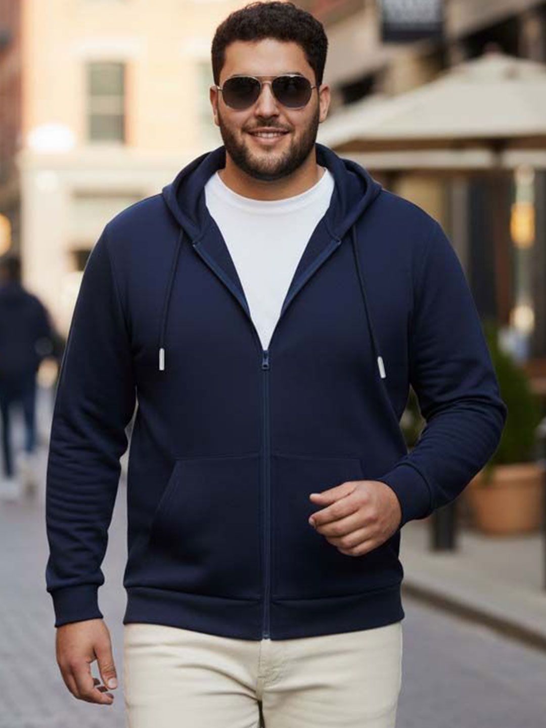 UNSTD Men Hooded Front-Open Sweatshirt-picture-27