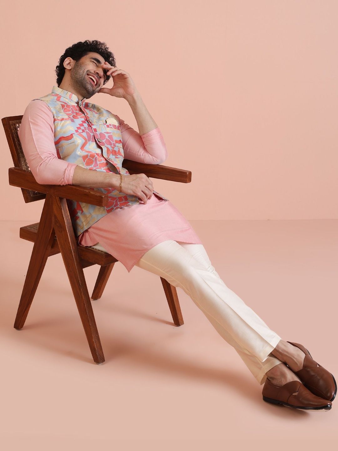 KISAH Men Regular Kurta with Trousers-picture-15