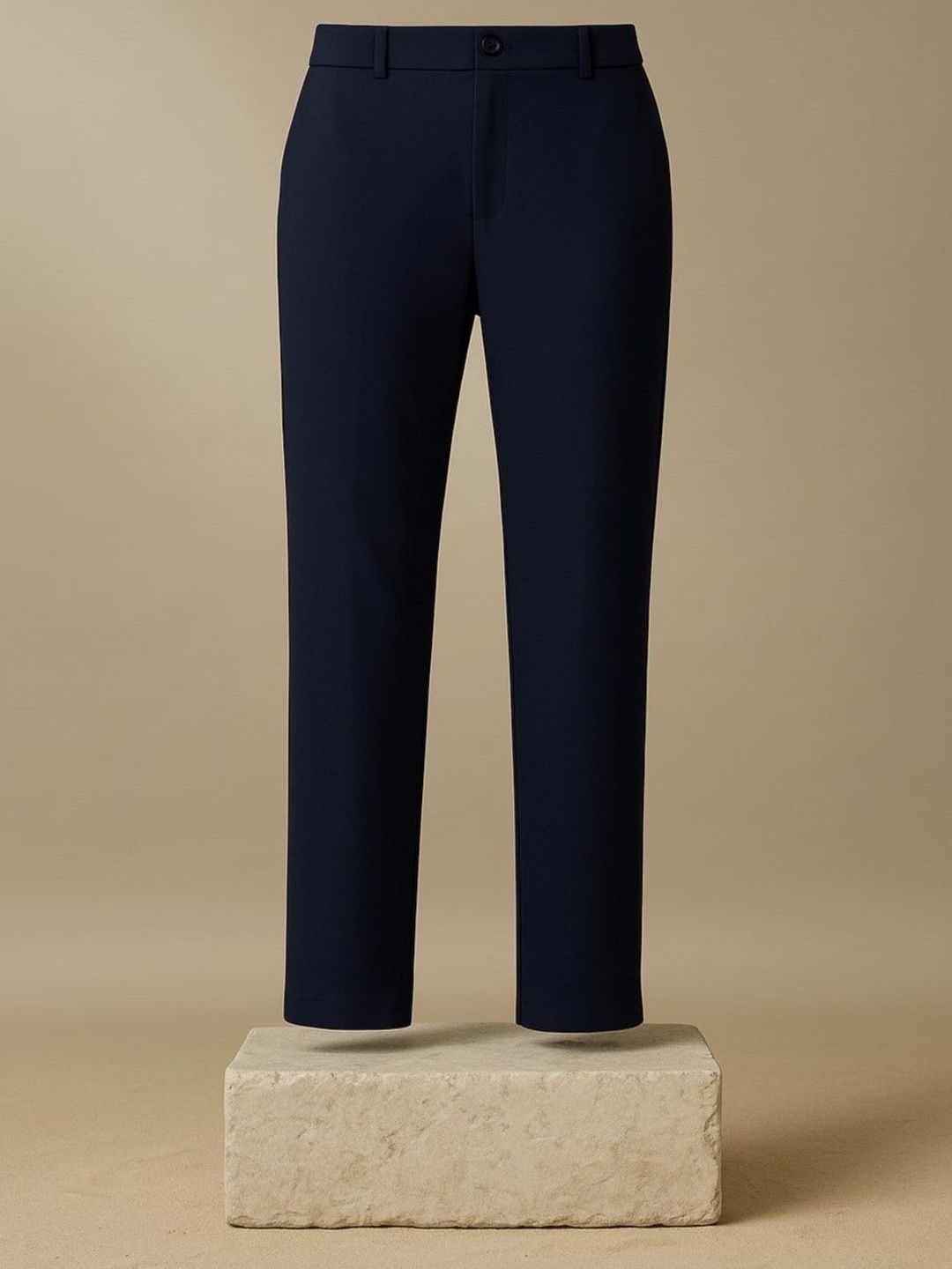 FITHUB Women Slim Fit High-Rise Wrinkle Free Trousers-picture-27