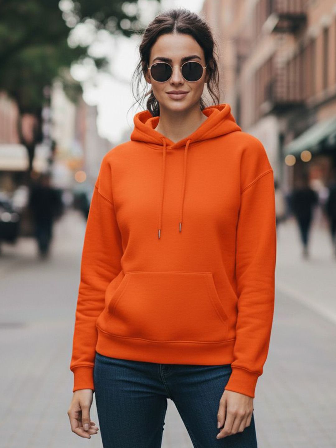 MACK JONNEY Women Solid Hooded Regular Fit Pullover Sweatshirt-picture-25