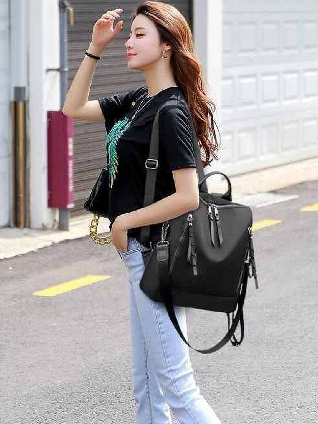 JAISOM Women Padded Shoulder Strap Backpack-image-21