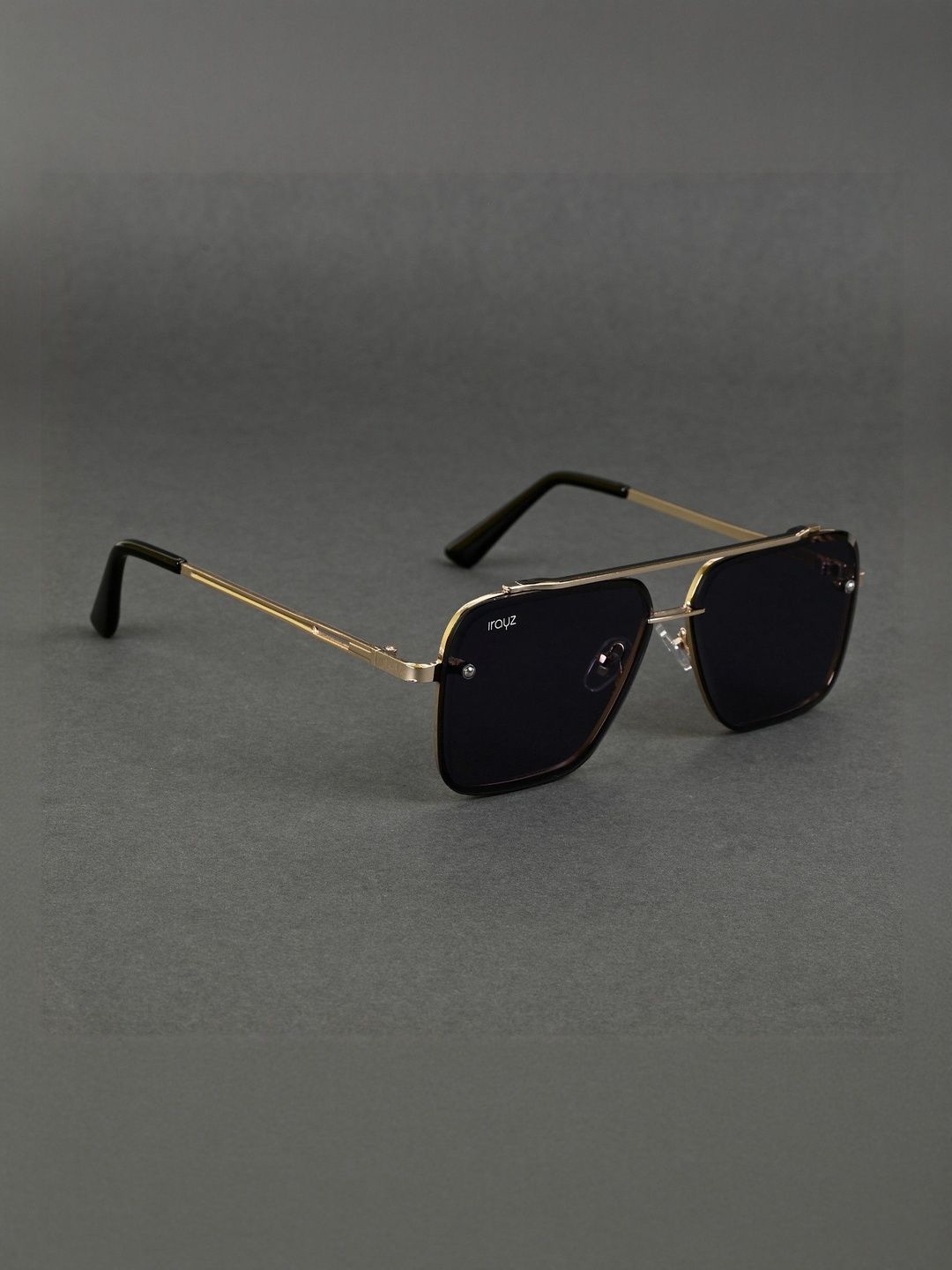 Irayz Men Aviator Sunglasses with UV Protected Lens DATA-G-BLK 03-picture-24