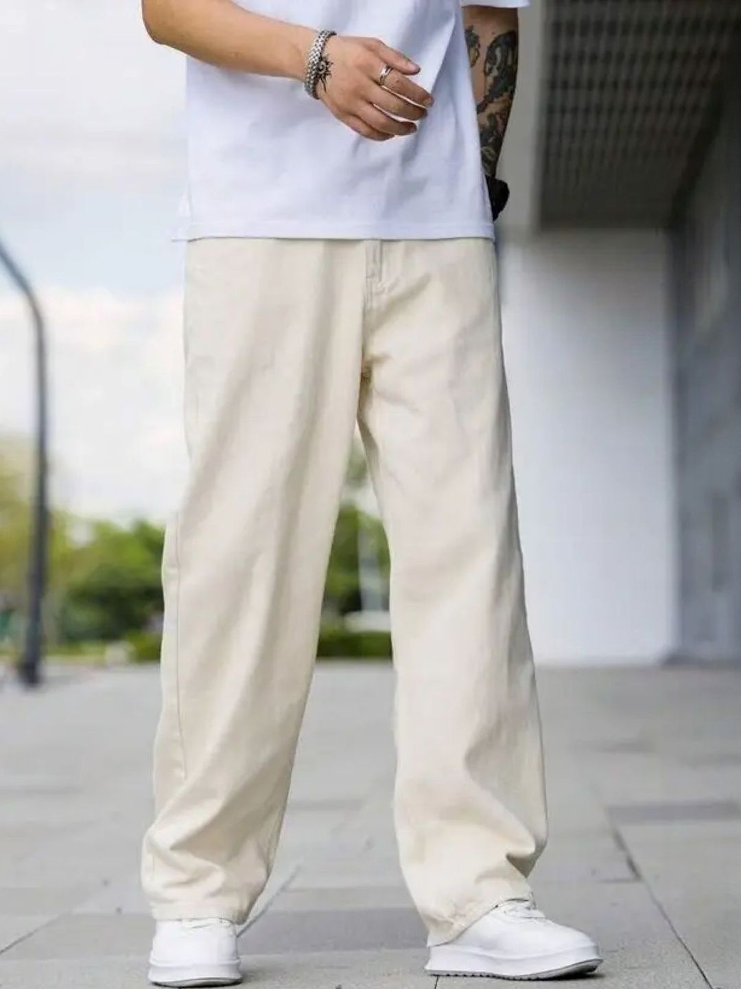 LINARIA Men Classic Regular Fit Mid-Rise Cotton Stretchable Jeans-picture-15