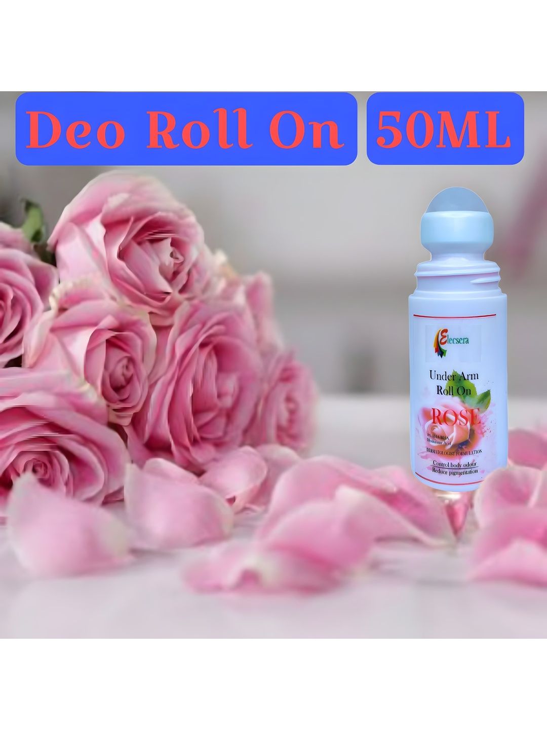 Elecsera Rose Long Lasting Underarm Roll On - 50 ml-picture-31