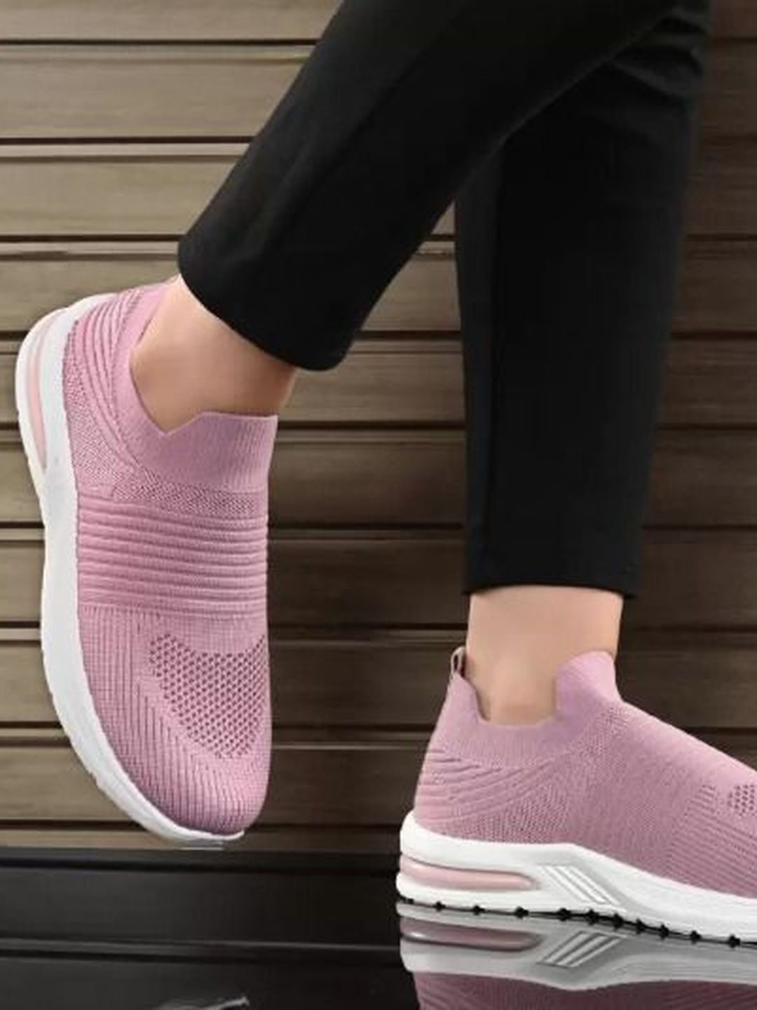 COOPERWINGS Women Slip-On Mesh Non-Marking Running Sports Shoes-image-30