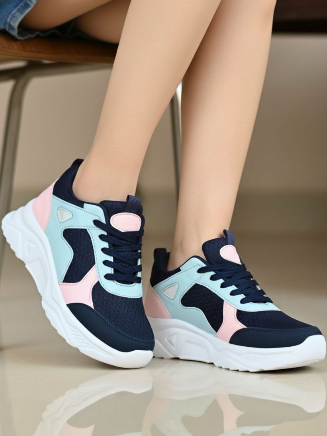 Shozie Women Colourblocked Sneakers-picture-37