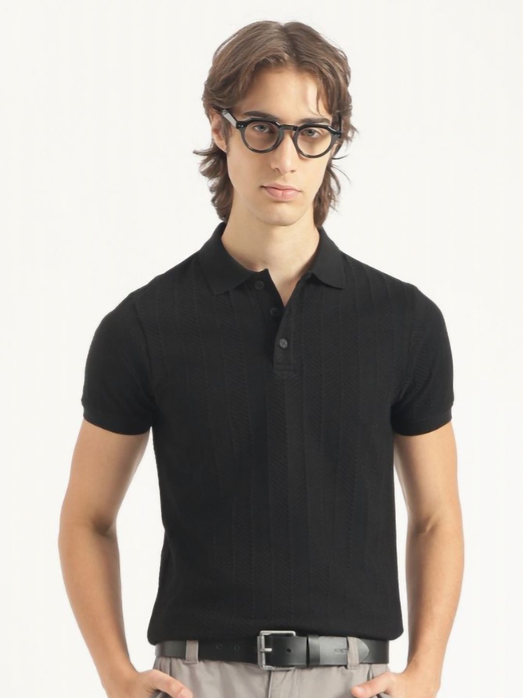 United Colors of Benetton Pure Cotton Polo Collar T-shirt-image-46