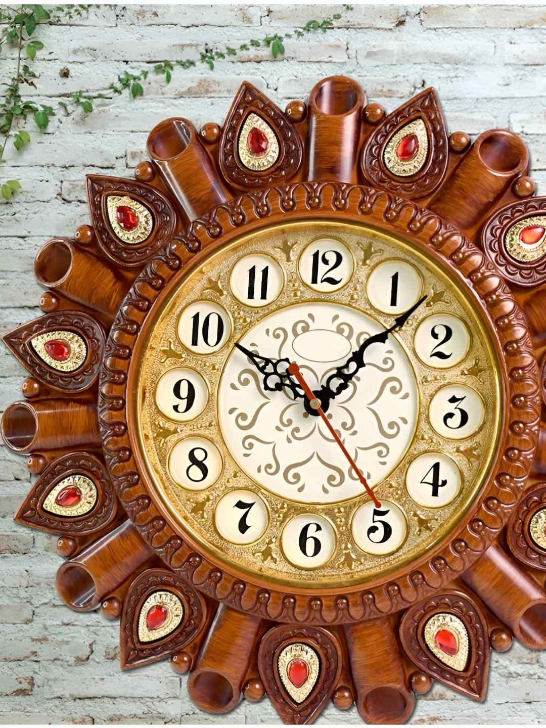 DeoDap Multicoloured Wall Clock-picture-17