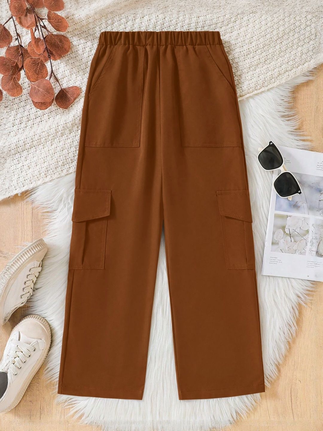 BAESD Girls Relaxed Pleated Trousers-picture-30