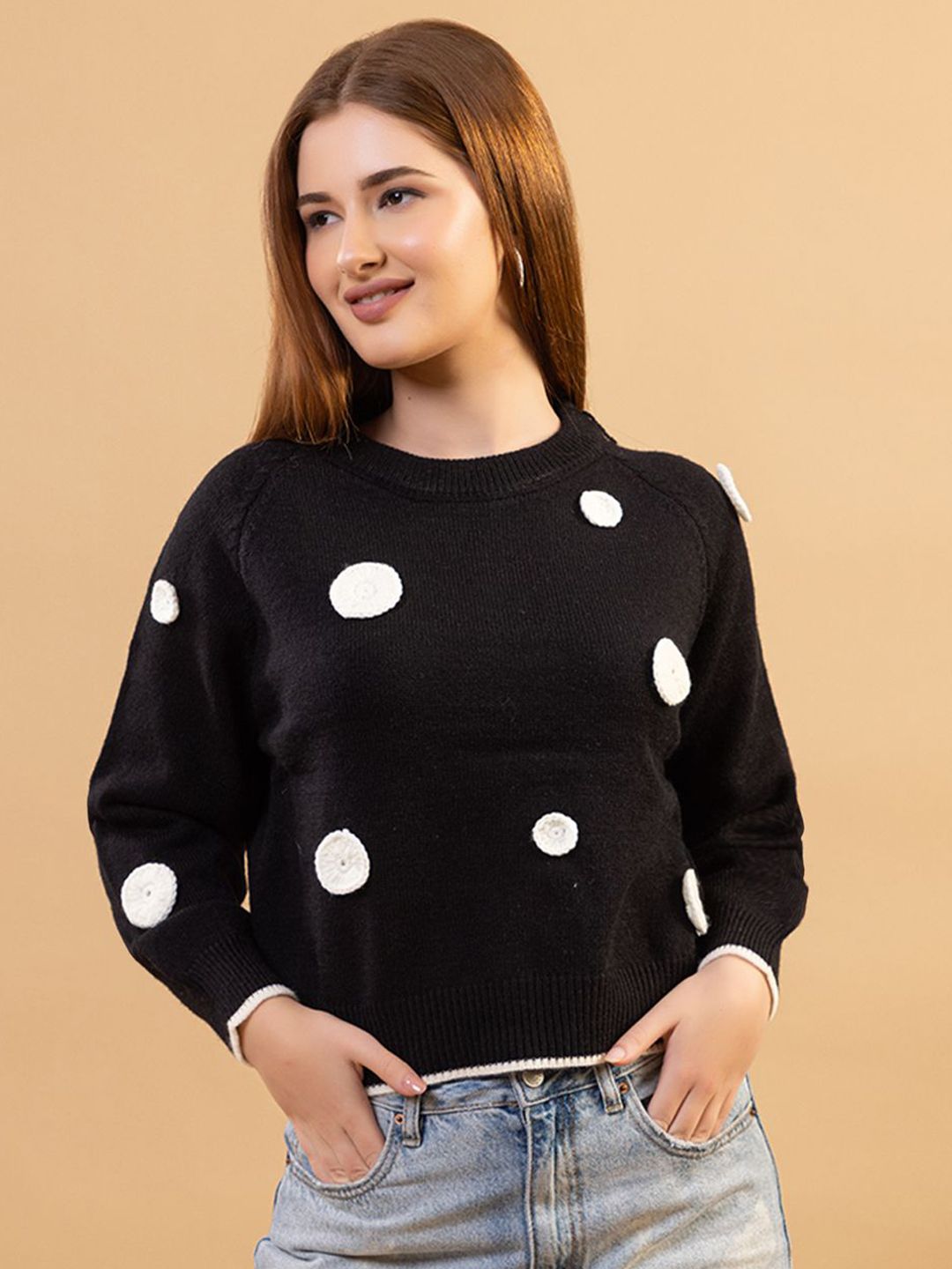 all about you Women Floral Pullover With Embroidered Detail-picture-18