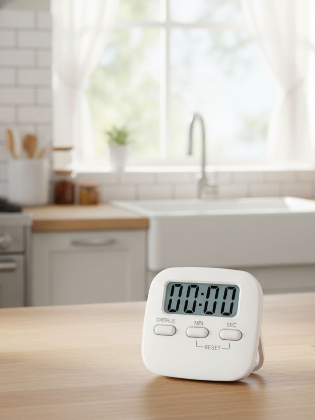 TASKHOUSE White Digital Timer Clock-image-1