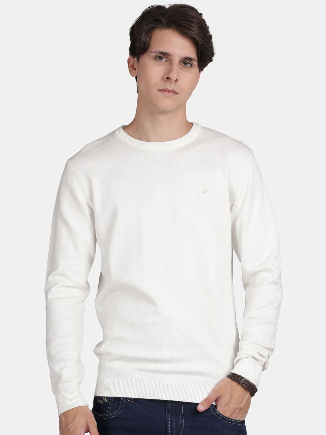 t-base Round Neck Long Sleeves Breathable Cotton Pullover Sweater-picture-41