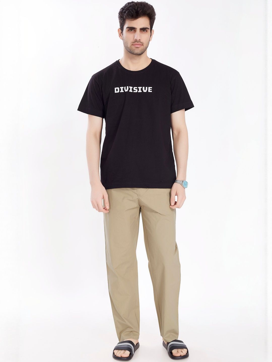 DIVISIVE Solid Cotton Regular Fit Lounge Pants-picture-53