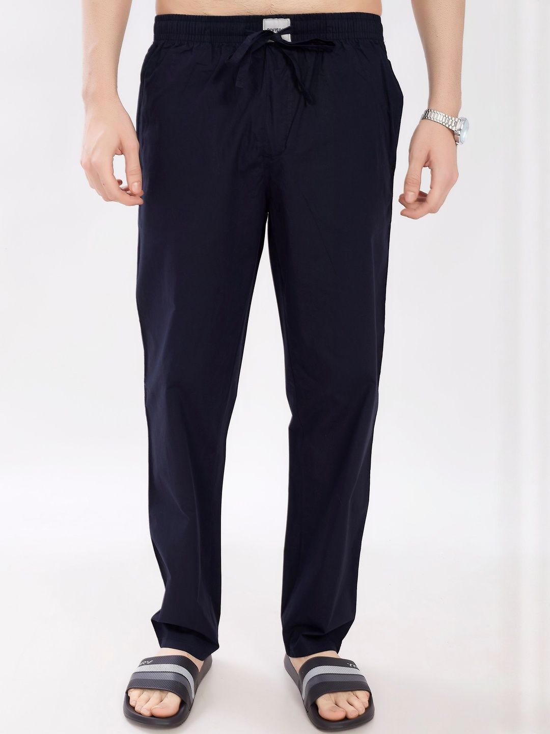 DIVISIVE Cotton Solid Regular Fit Lounge Pants-picture-20