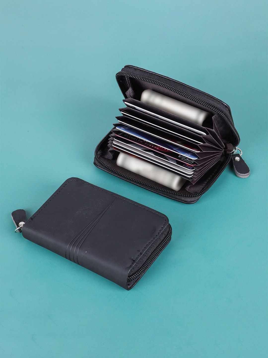 SZN Men Leather Two Fold Wallet With 12 Card Holders-image-34