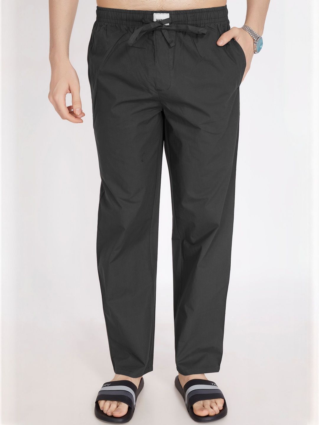 DIVISIVE Cotton Solid Regular Fit Lounge Pants-picture-49