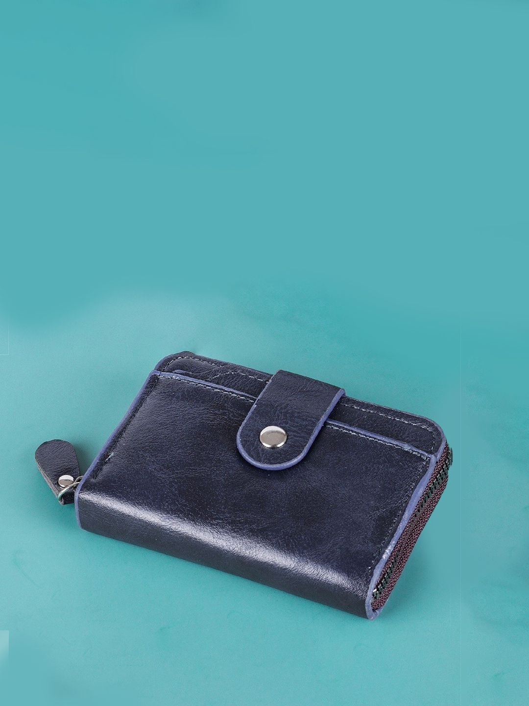 SZN Men Textured Leather Zip Around Wallet-image-35