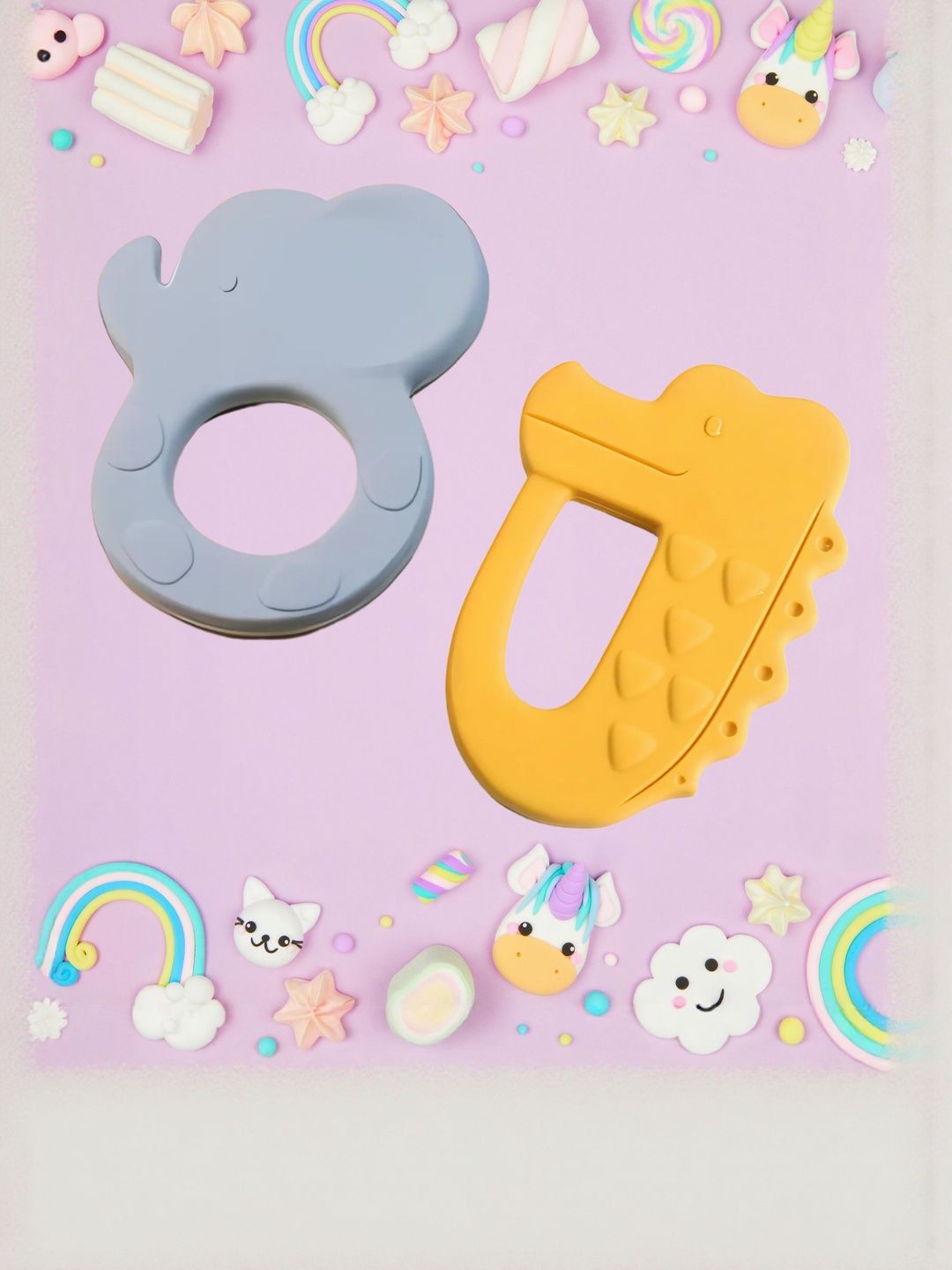 Sun & Shine Kids Set Of 2 Silicone Teether-picture-44