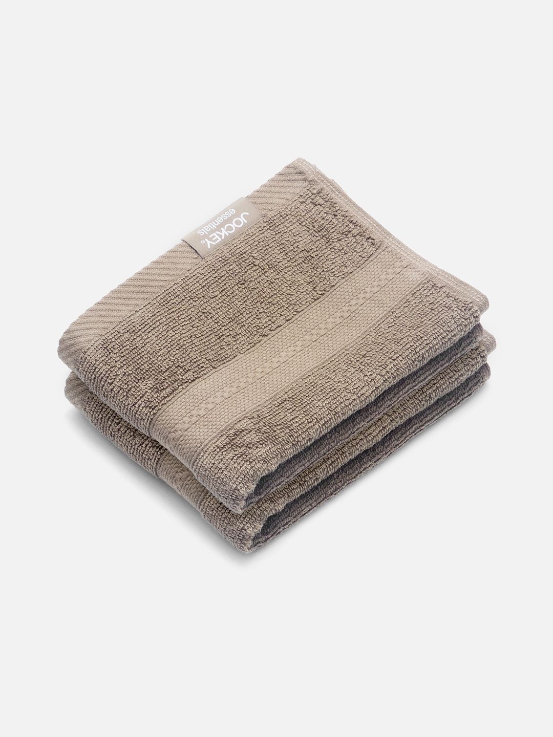 Jockey Beige 2 Pieces Pure Terry-Cotton High-Absorbent Ultra-Soft 400-GSM Hand Towels-image-17
