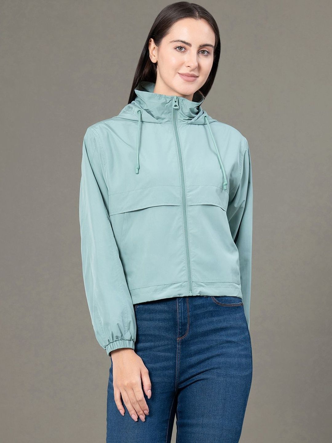 Red Tape Women Hooded Solid Windcheater Padded Jacket-picture-27