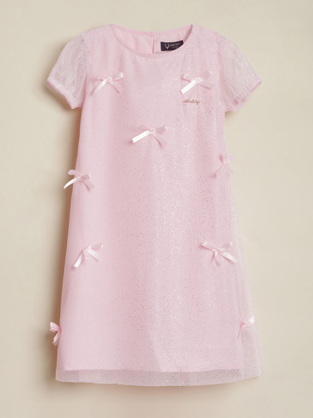 Allen Solly Junior Embellished Print A-Line Dress-picture-22