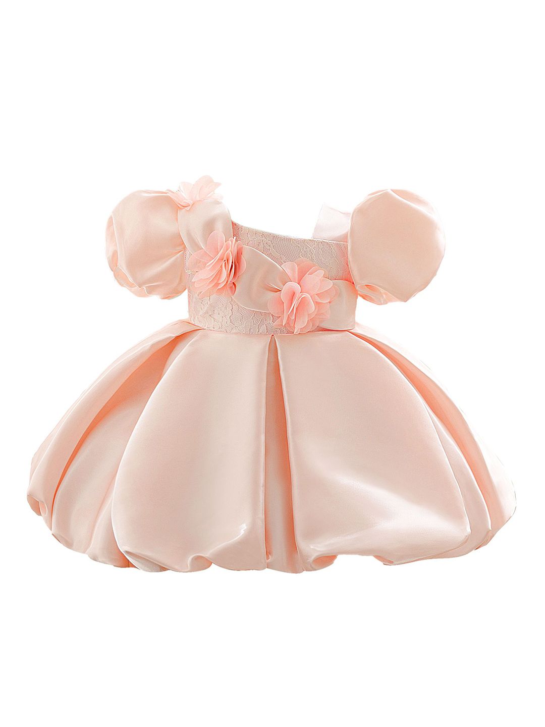 StyleCast x Revolte Girls Puff Sleeve Applique Fit & Flare Midi Dress-picture-31