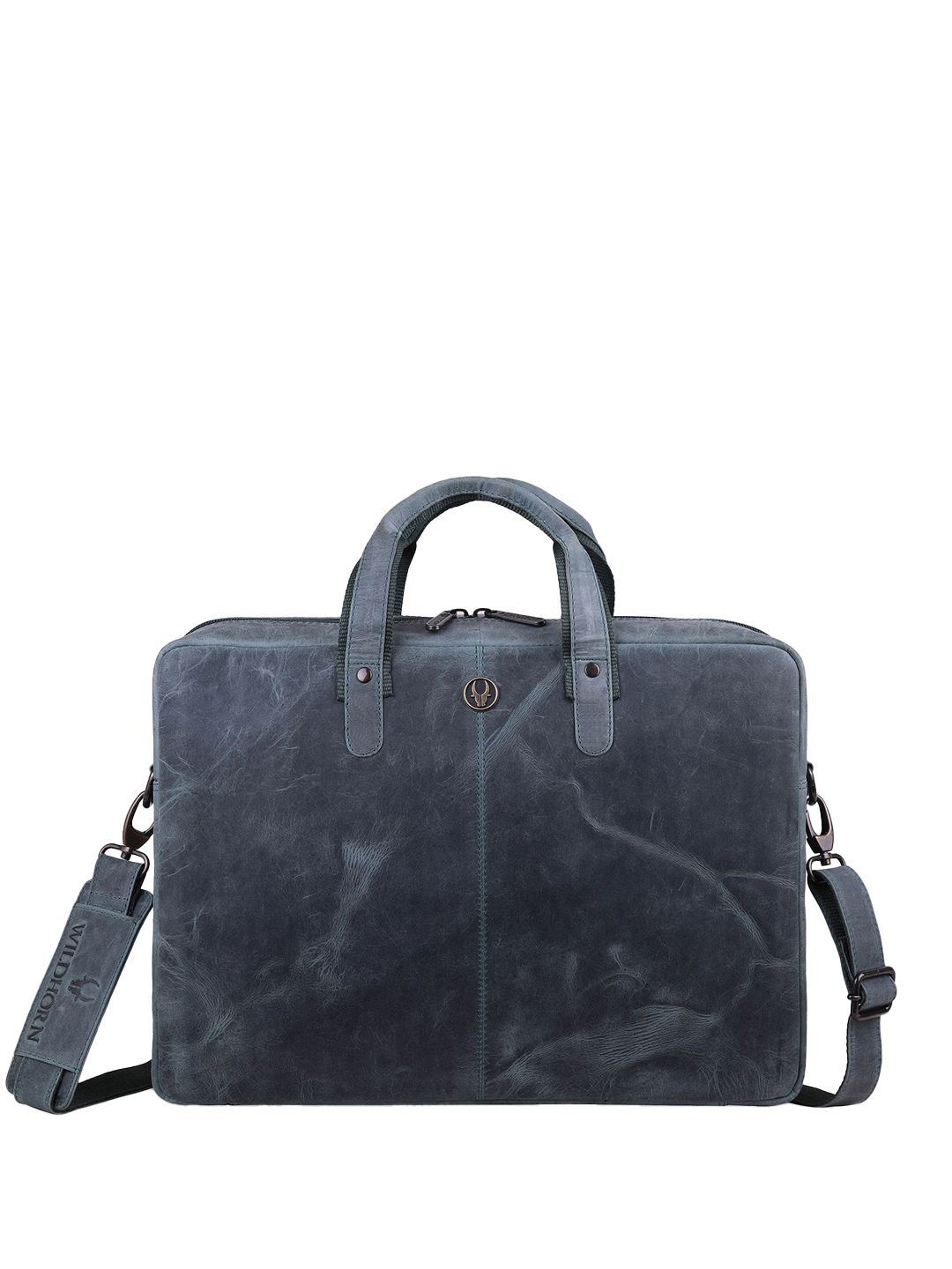 WildHorn Men Textured Leather Laptop Bag-picture-38