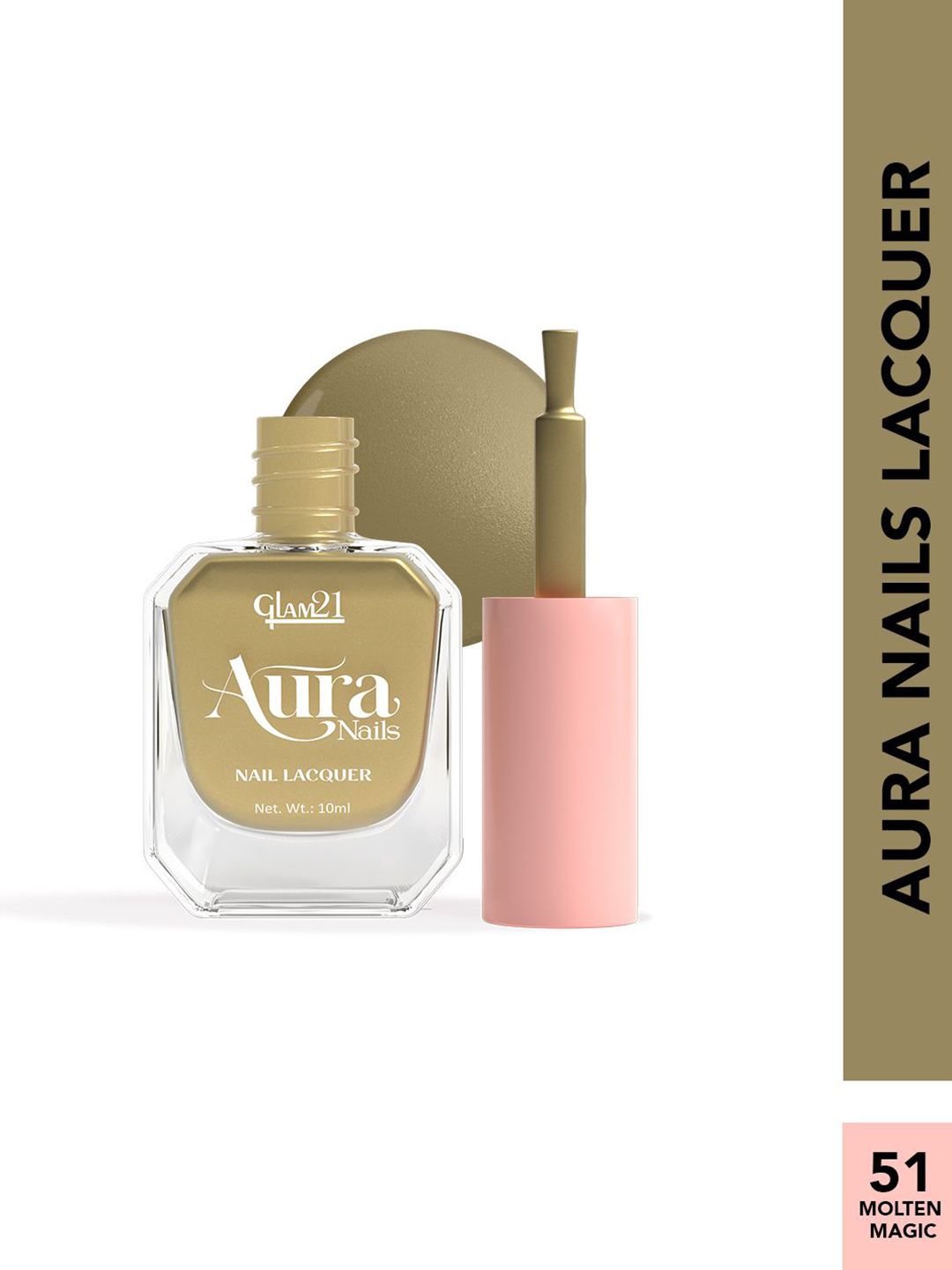 GLAM21 Aura High-Shine Nails Lacquer - 10 ml - Molten Magic 51-image-2