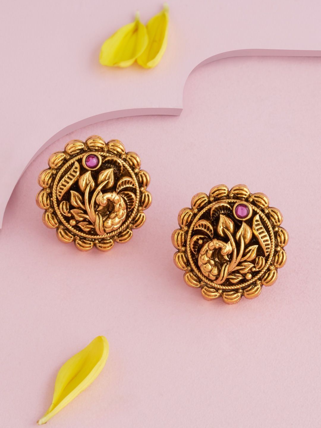 Kushal's Fashion Jewellery Geometric Studs Earrings-picture-58