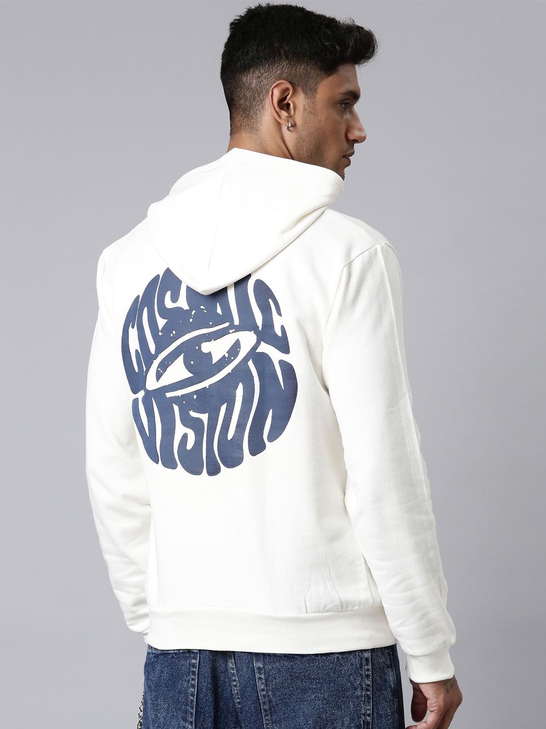 LEWEL Men Printed Hooded Sweatshirt-picture-52
