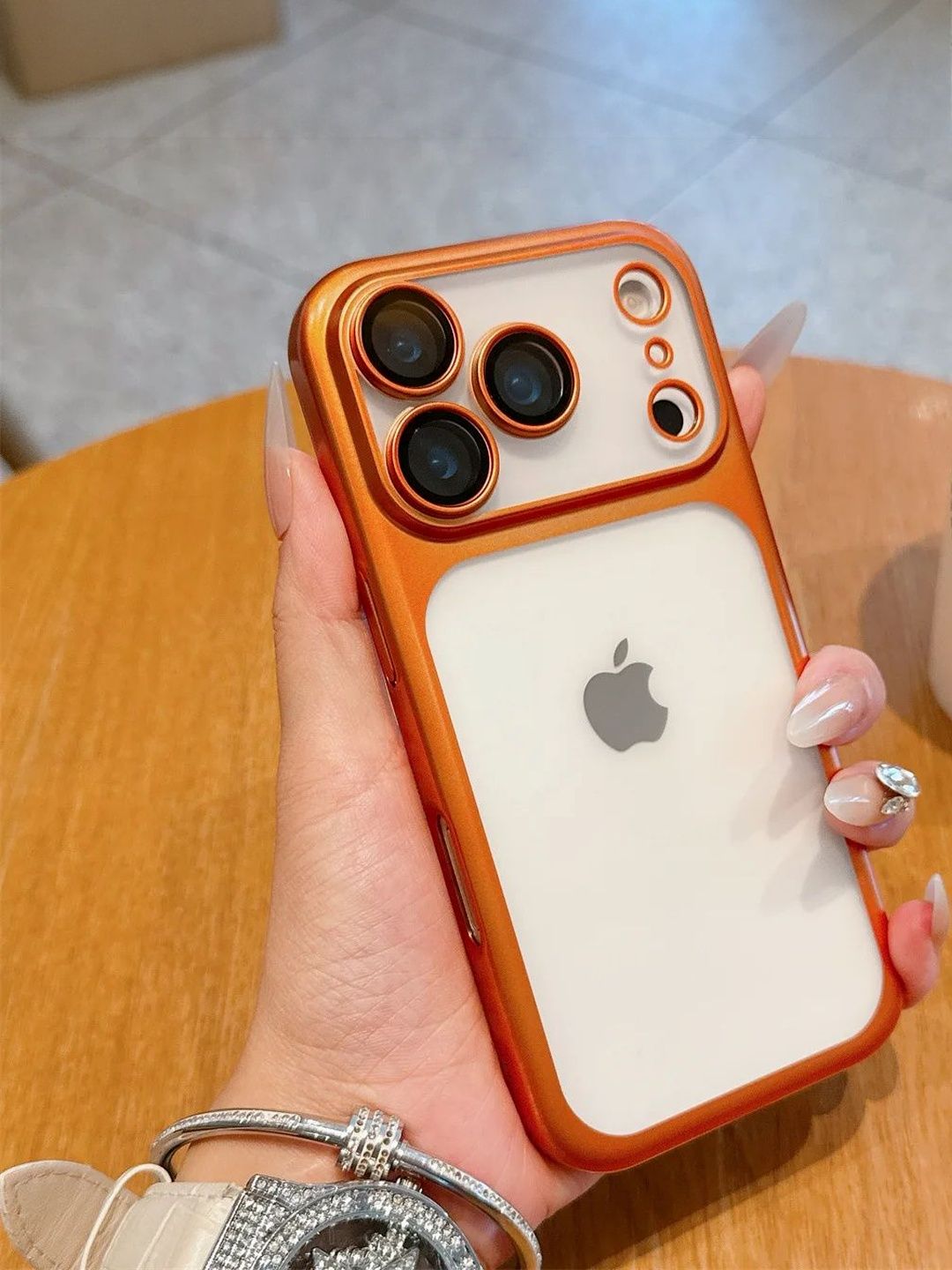 Luxury Kase iPhone 17 Pro Max Hybrid Frosted Clear Back Case-picture-54