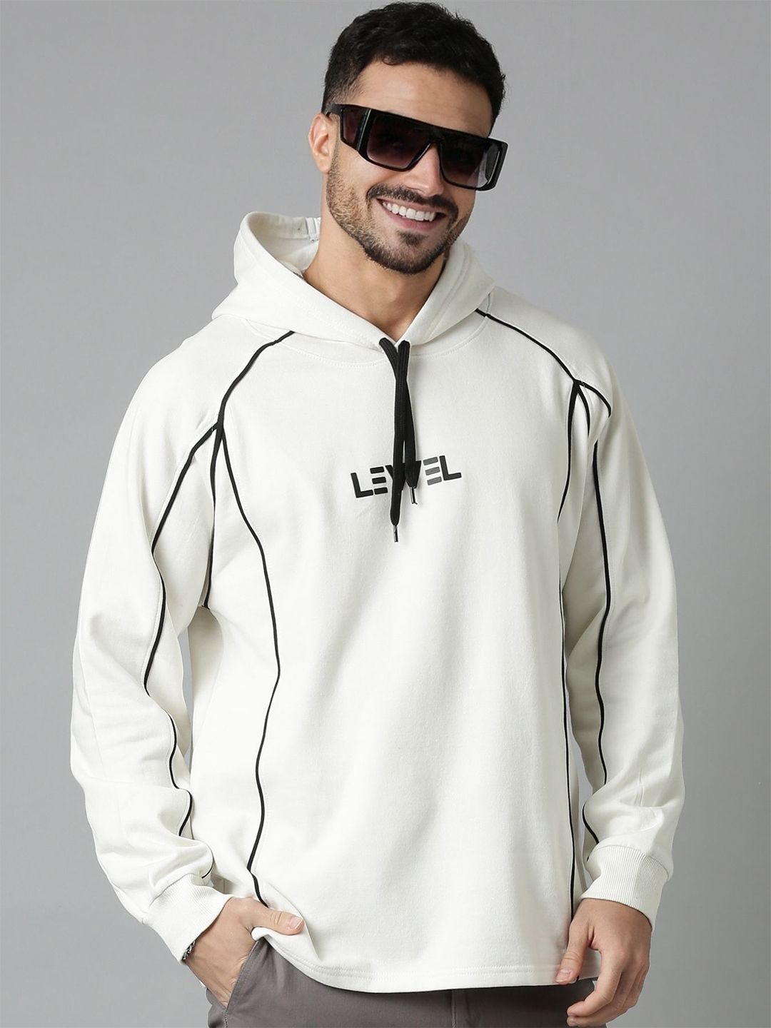 LEWEL Men Hooded Sweatshirt-image-30