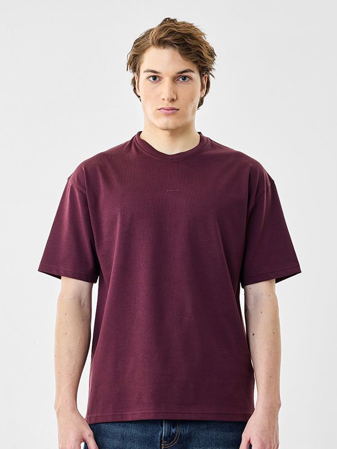Snitch Men Cotton Drop-Shoulder Sleeves Oversized T-shirt-image-21