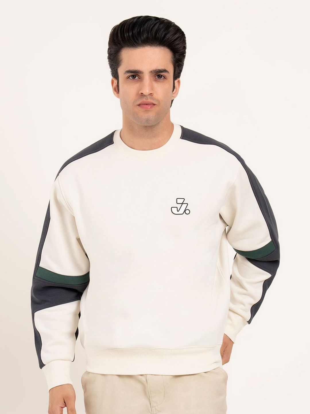 Red Tape Men Colourblocked Round Neck Full Sleeves Sweatshirt-picture-28