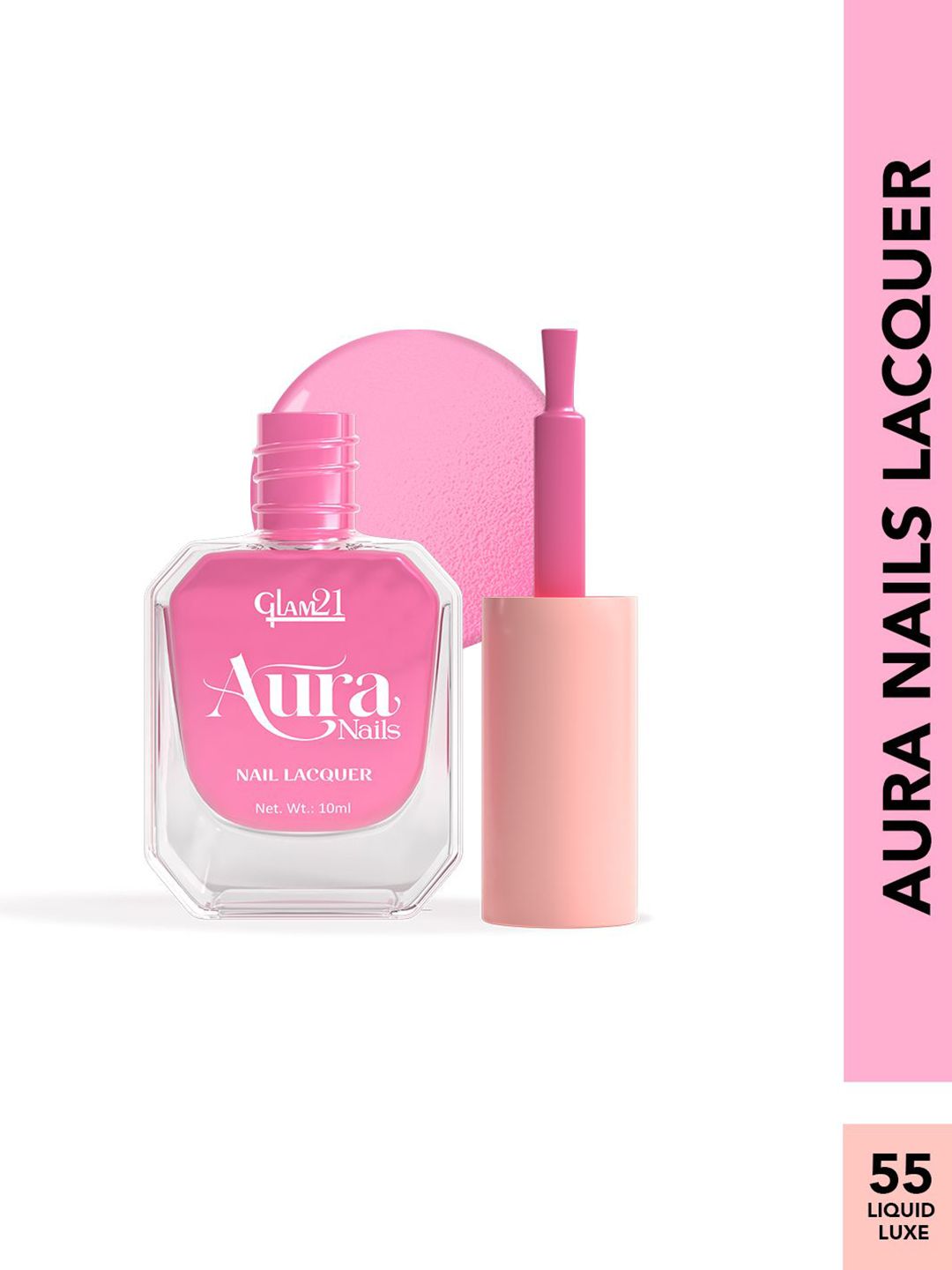 GLAM21 Aura Nails Lacquer High-Shine Nail Enamel- 10 ml- Liquid Luxe 55-picture-8