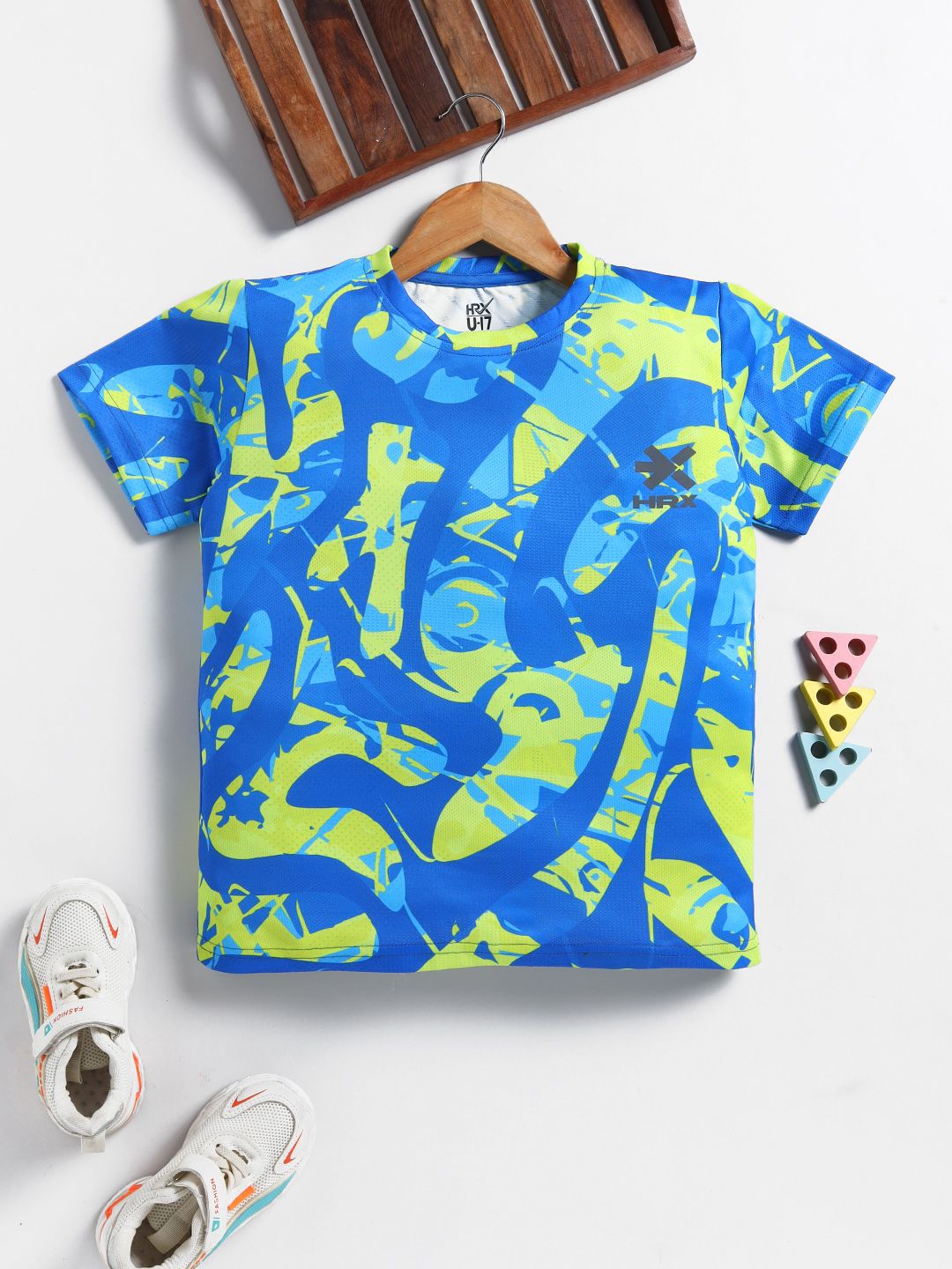 HRX by Hrithik Roshan Boys Printed Rapid Dry Sports T-shirt-picture-36