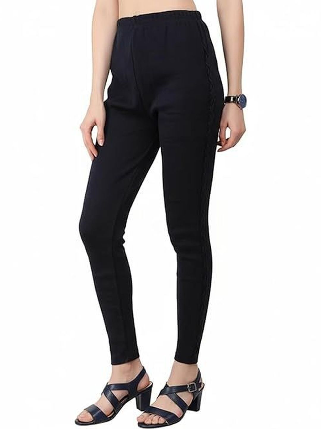 Thrifty Thread We Promise Comfort Women Woolen Ankle-Length Leggings