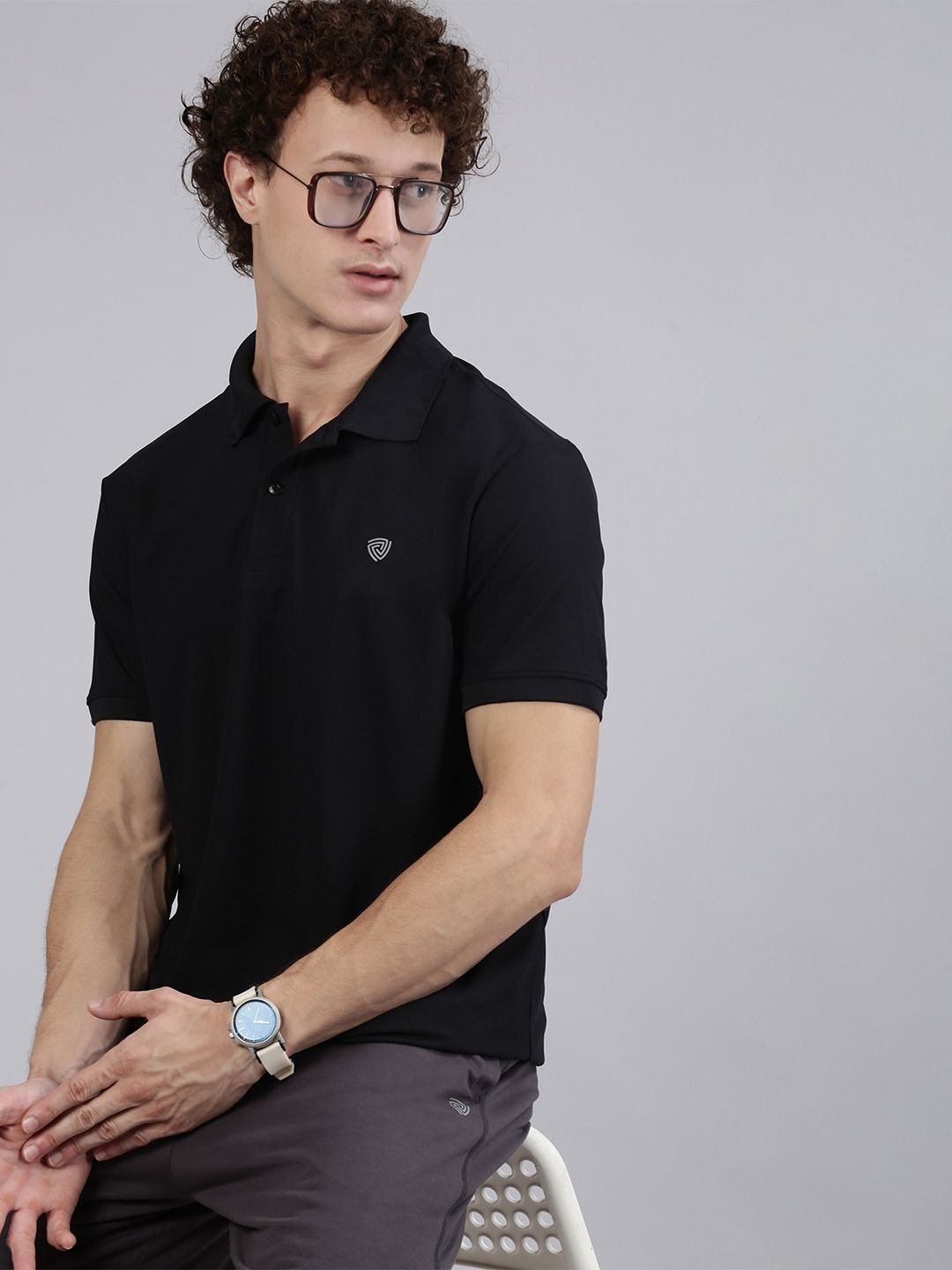 Lux Cozi Polo Collar Short Sleeves Lounge T-Shirt-picture-24