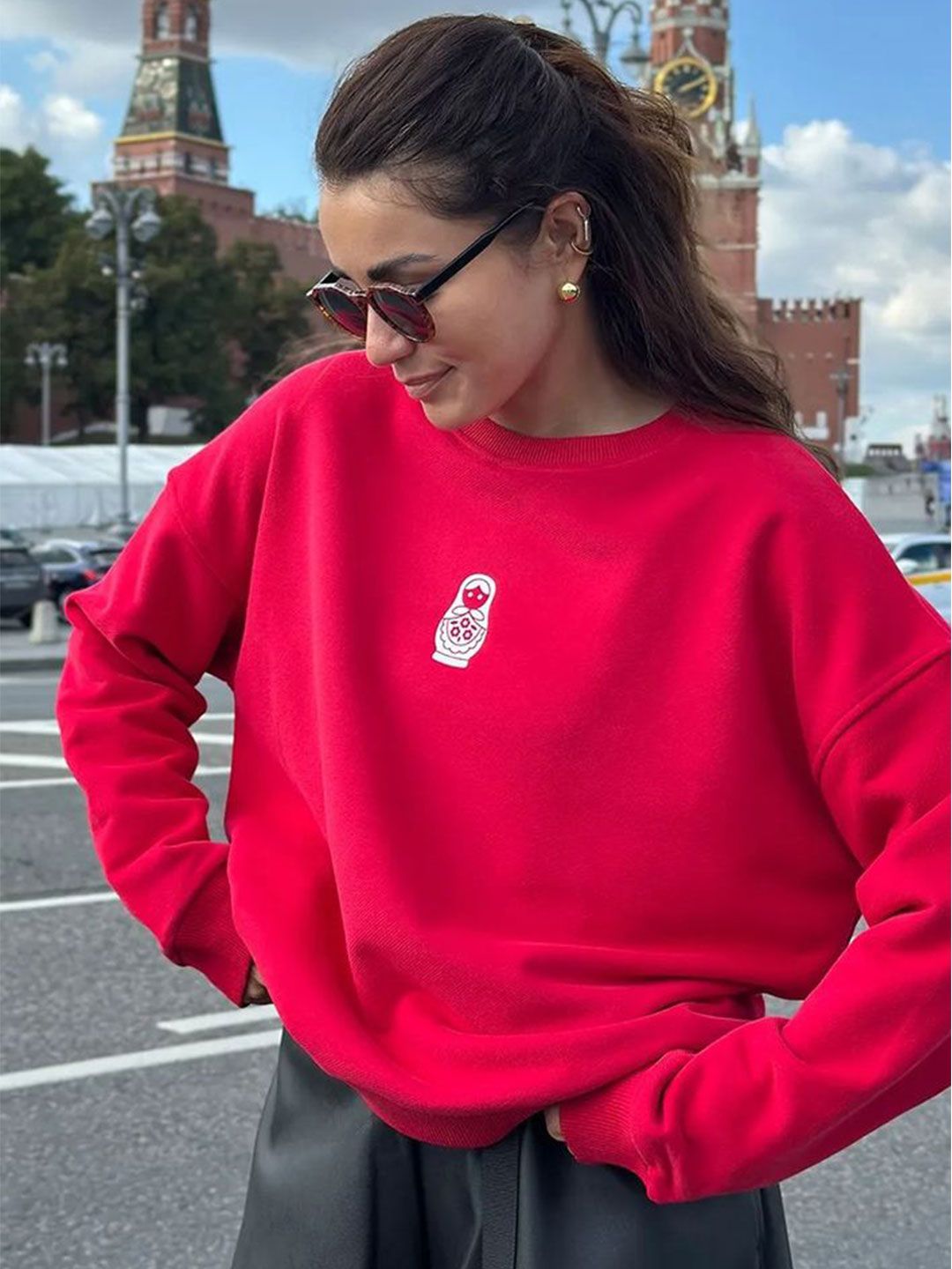 LULU & SKY Women Graphic Printed Round Neck Long Sleeves Oversized Pullover Sweatshirt-picture-57