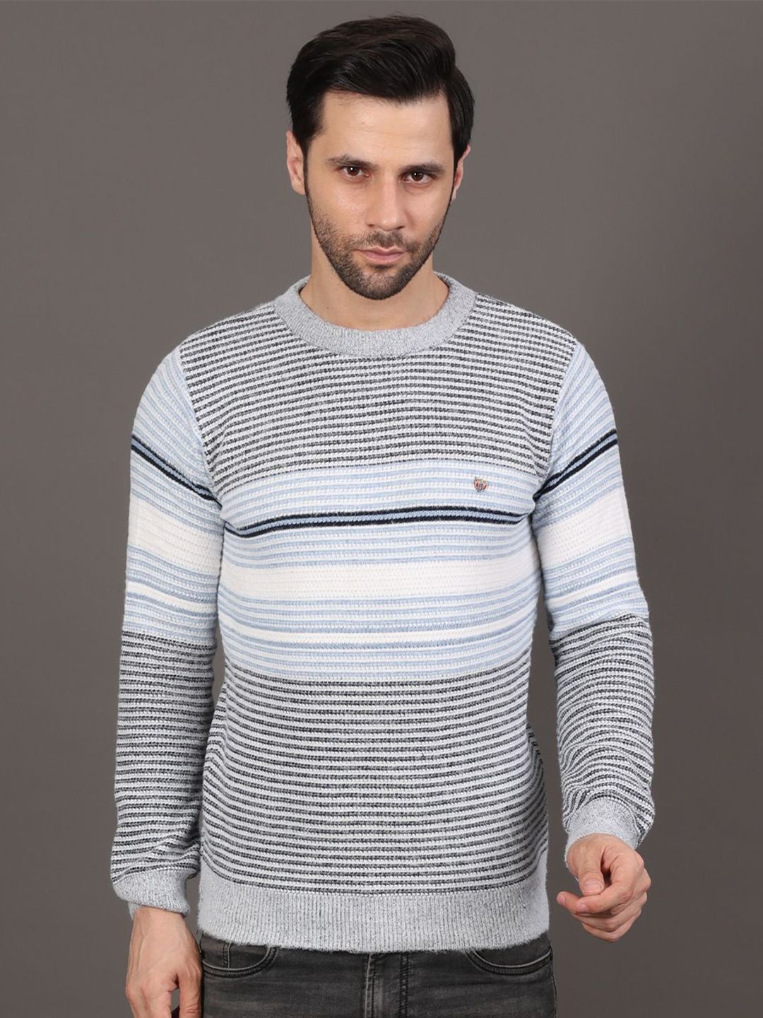 GRACIT Striped Woollen Pullover-picture-31