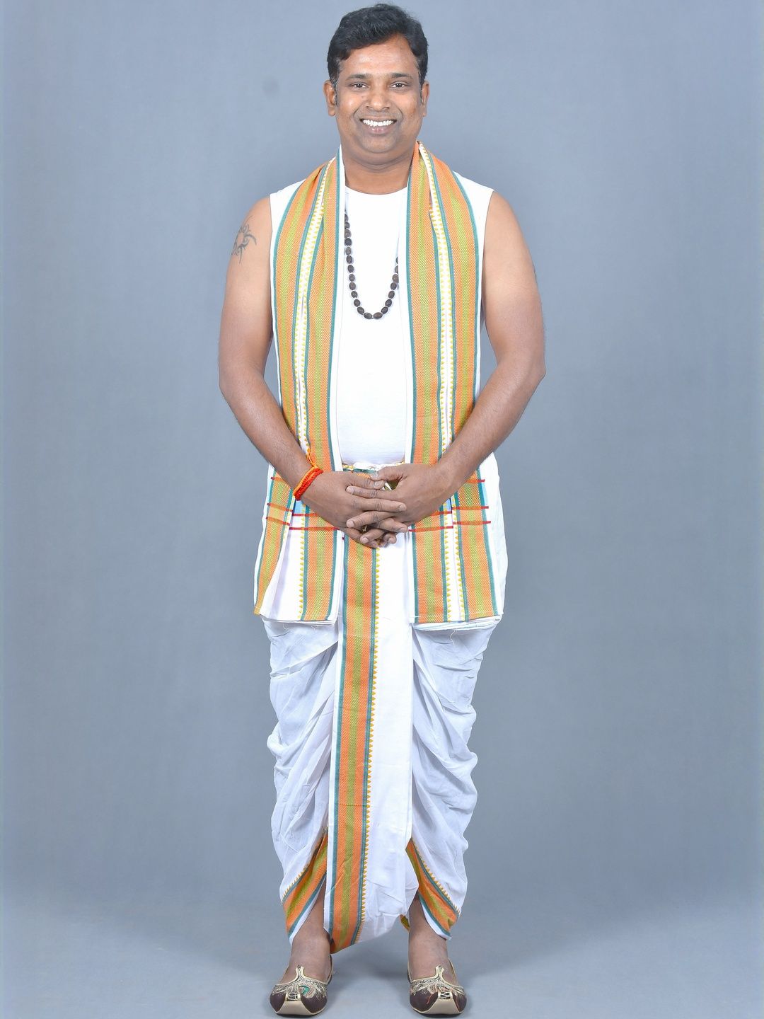 TUNI MANI Men Cotton Dhotis-image-30