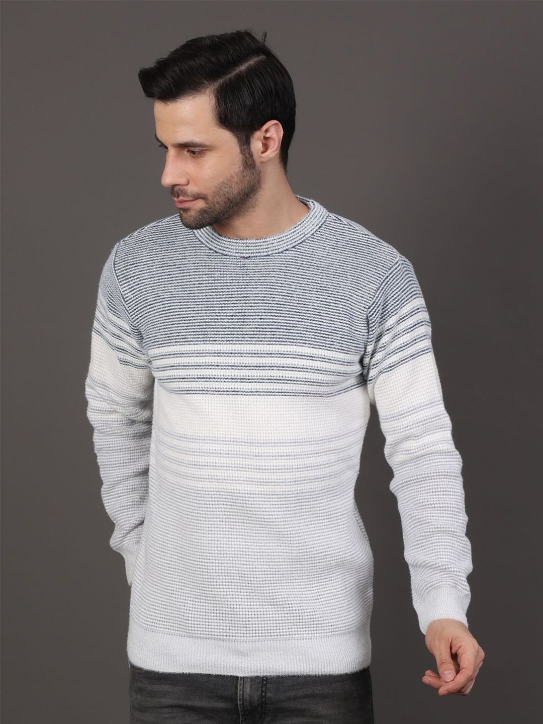GRACIT Striped Woollen Pullover-picture-46