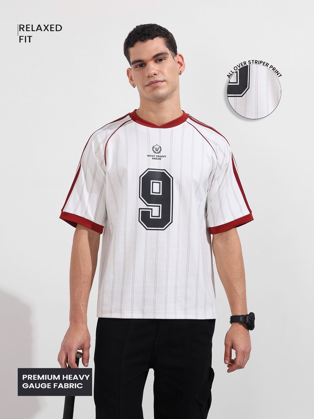 The Indian Garage Co Sports Printed Round Neck Relaxed Fit T-shirt-picture-10