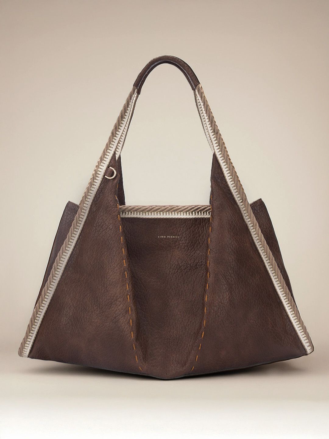 Lino Perros Avril Coffee Stylized Hobo Tote-picture-24
